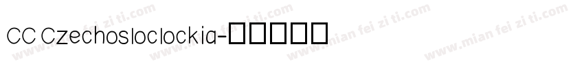 CC Czechosloclockia字体转换